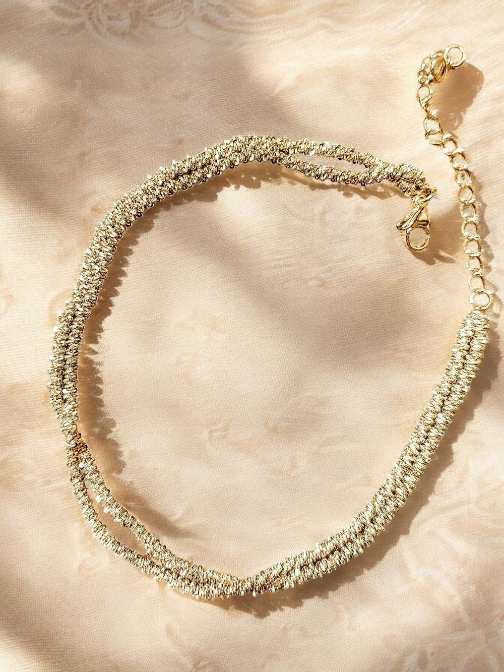 Sterling Silver Twisted Chain Bracelet 8 In. Women Jewelry